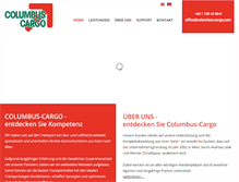 Tablet Screenshot of columbus-cargo.com